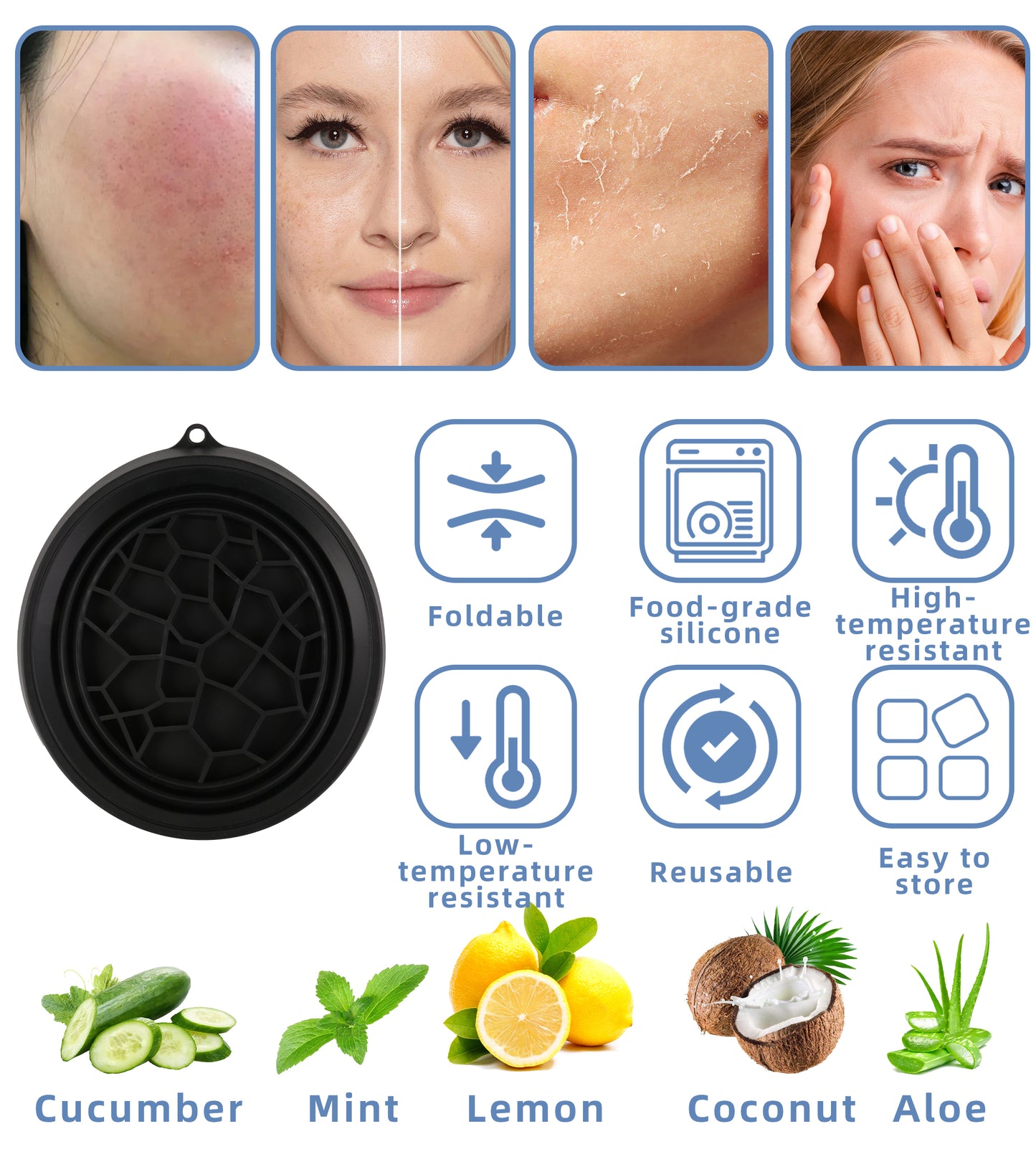 Ice Bowl Facial Silicone Basin