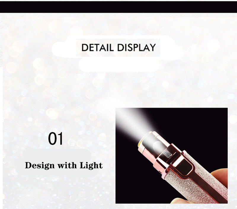 Lipstick Shape Ladies Electric Shaver Automatic Eyebrow Trimming  Artifact