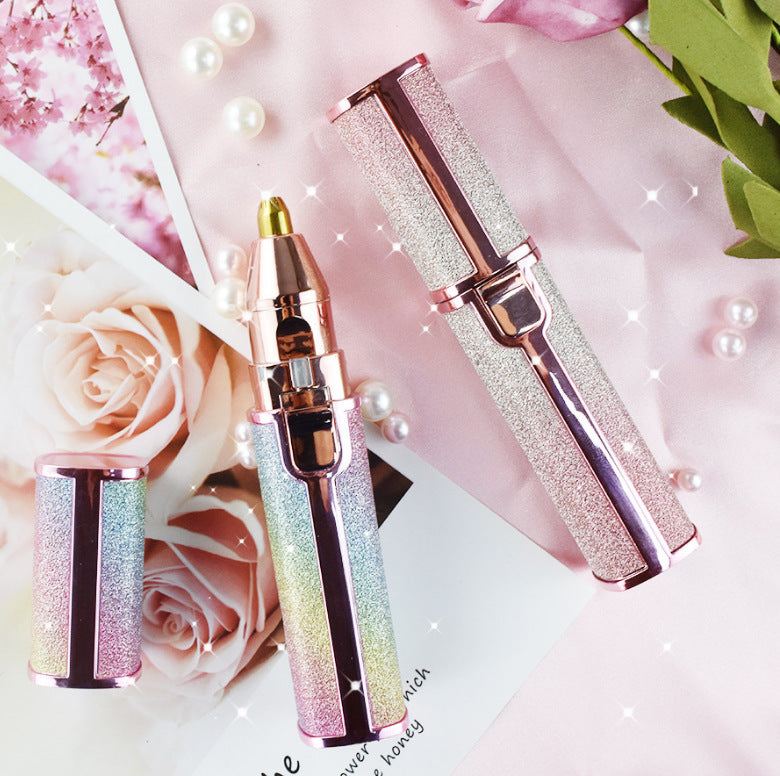 Lipstick Shape Ladies Electric Shaver Automatic Eyebrow Trimming  Artifact