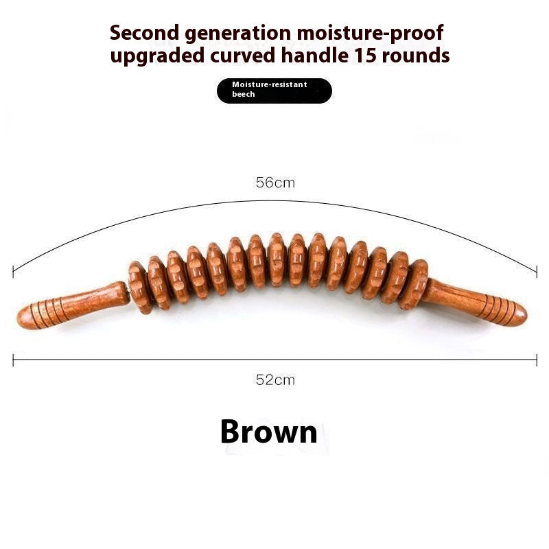 Wooden 12-wheel Relaxing Neck for Maderotherapy