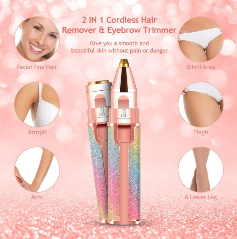 Lipstick Shape Ladies Electric Shaver Automatic Eyebrow Trimming  Artifact