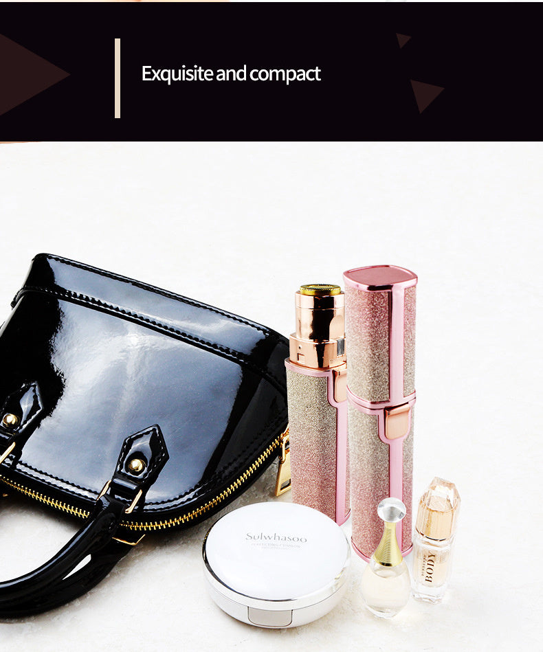 Lipstick Shape Ladies Electric Shaver Automatic Eyebrow Trimming  Artifact