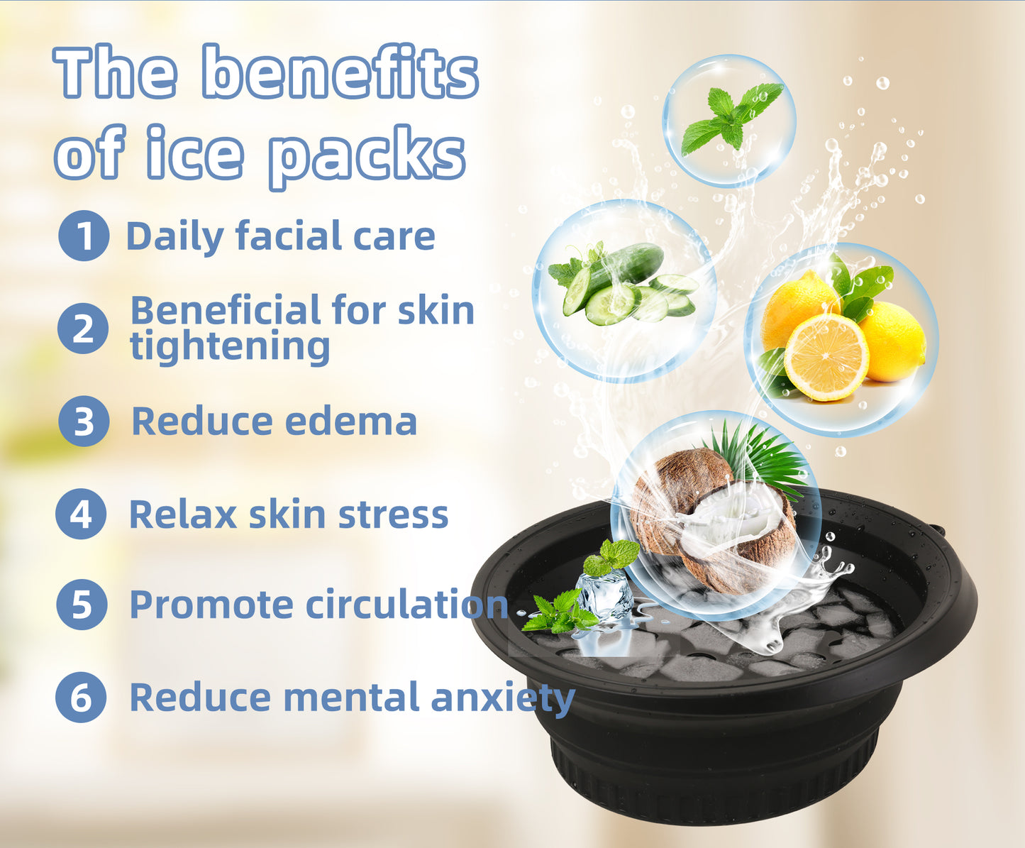 Ice Bowl Facial Silicone Basin