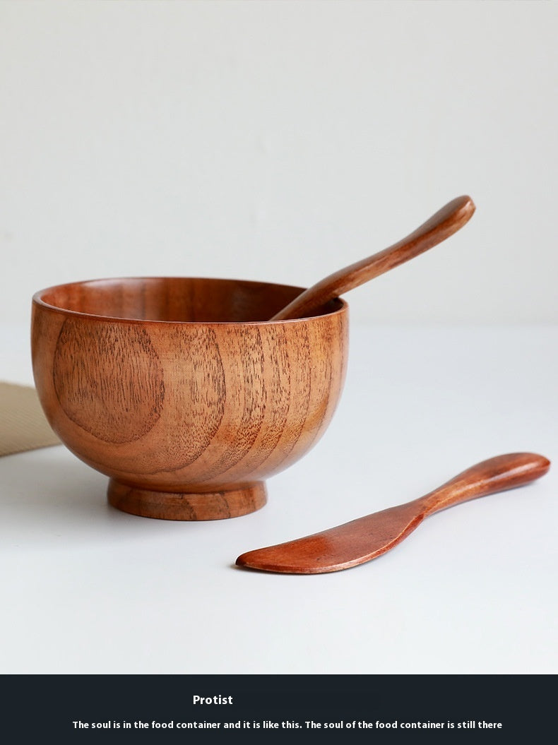 Wooden Bowl DIY Facial Mask Mixing Stick Beauty Spa Tools Three-piece Set