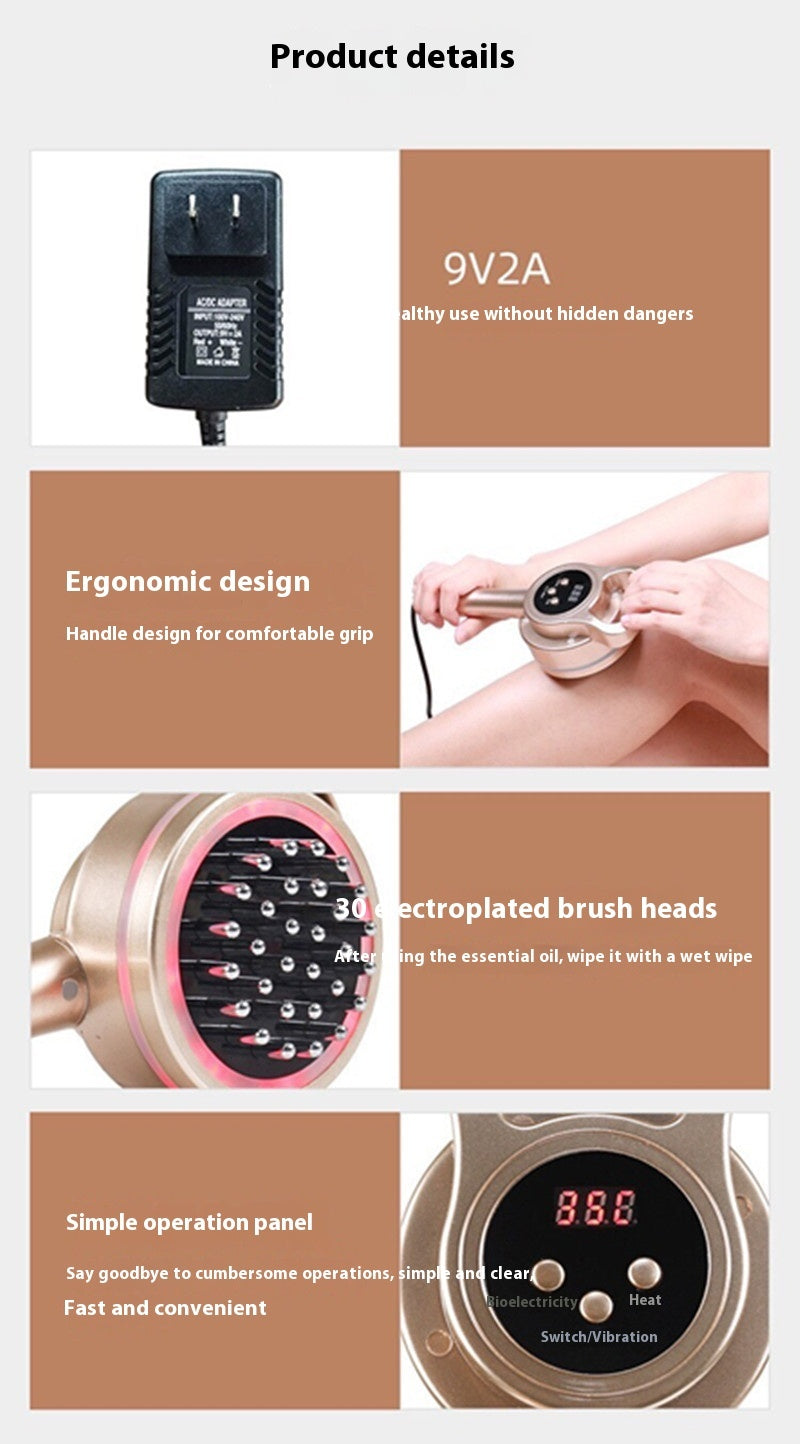 Meridian Brush Gold Brush Dredging Massage Hyperthermia Device Instrument